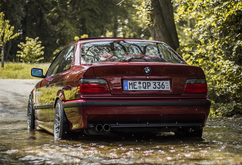 BMW e36 Coupé - Hinten